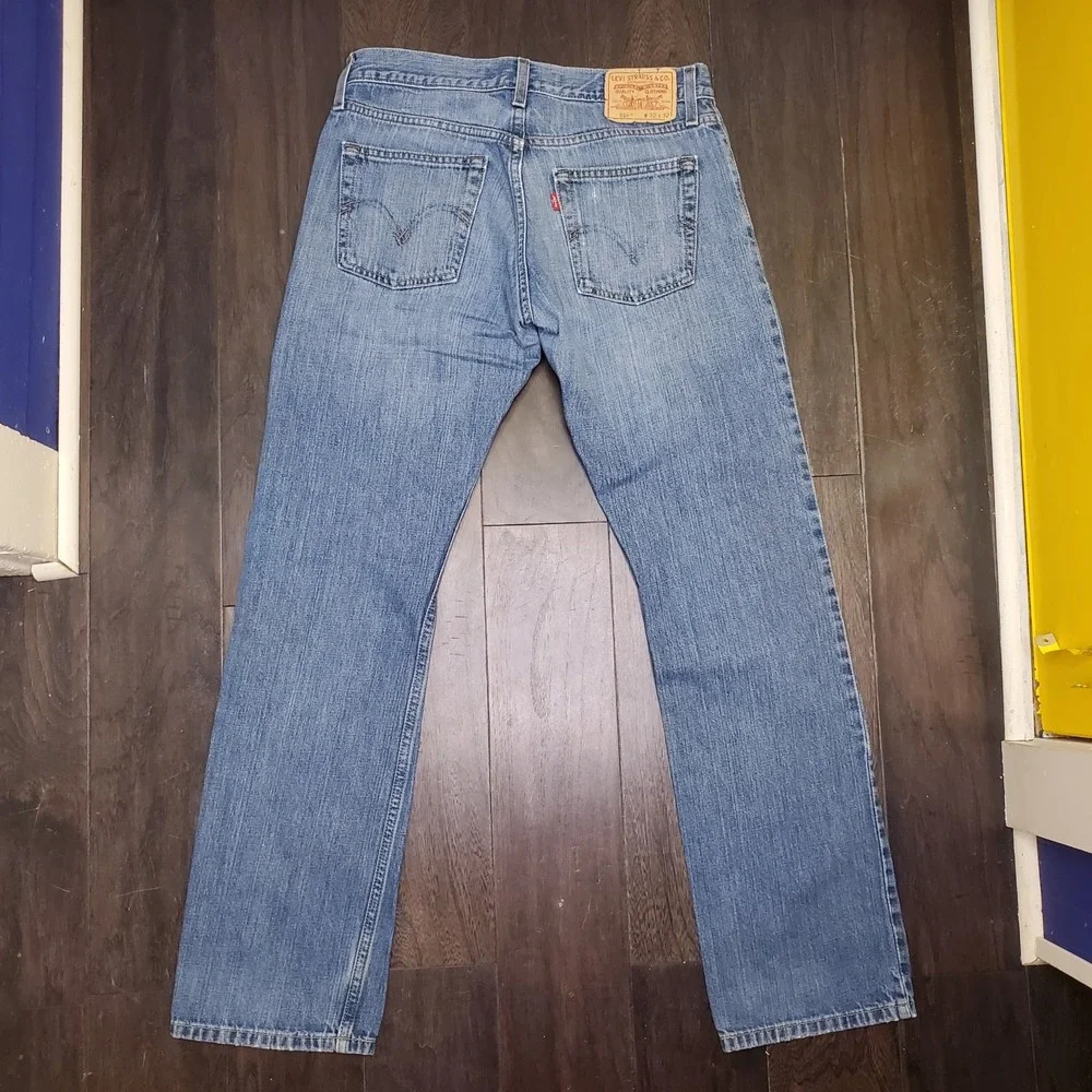 Vintage 514 Jeans Men's Size 32x32 Blue Slim Straight Y2K
